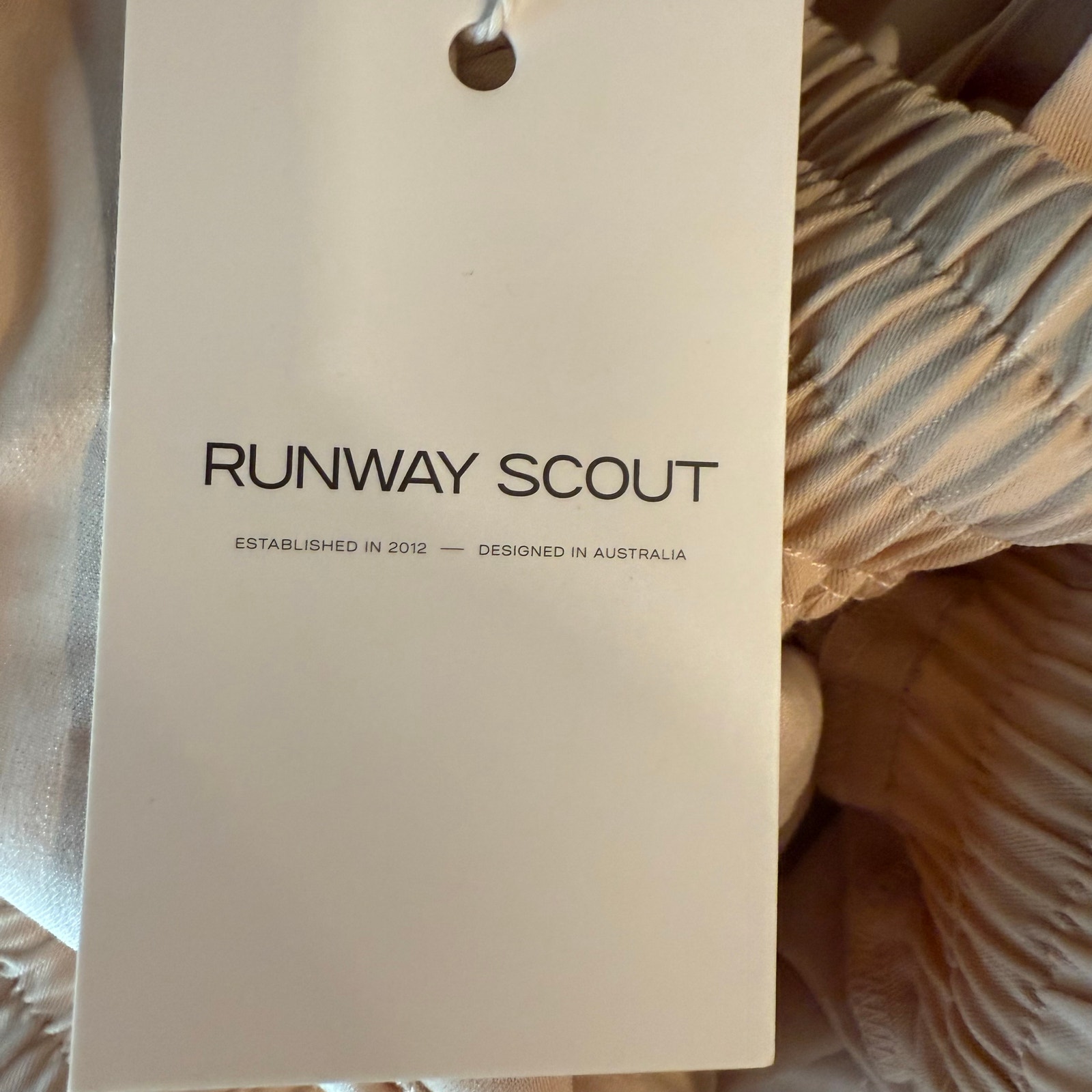 Nwt Runway Scout Wide Leg Pants Women's Size 14 Tan Stripe Minimalist — image 6 of 8